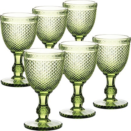 Набор бокалов 340 мл 6 шт зеленый LR (60429)