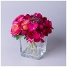 Букет искусственных цветов в квадратной вазе высота= 16см Lefard (287-550)