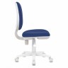 Кресло BRABIX Fancy MG-201W без подлокотников пластик белый синее 532413 (1) (94556)