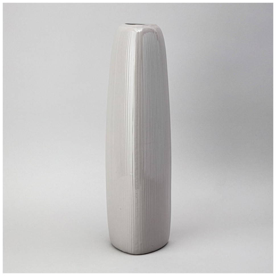 Ваза 13*13*49,3 см  цвет: серый Lefard (374-167)