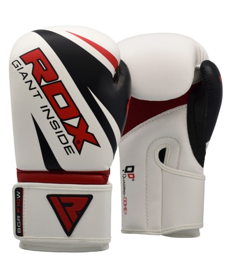 Перчатки боксерские REX F10 WHITE BGR-F10W, 12 oz (809757)