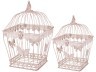 Набор клеток для птиц декоративных из 2-х шт.l:23*23*37,s:18*18*30 см (кор=6 наб.) Lefard (123-215)