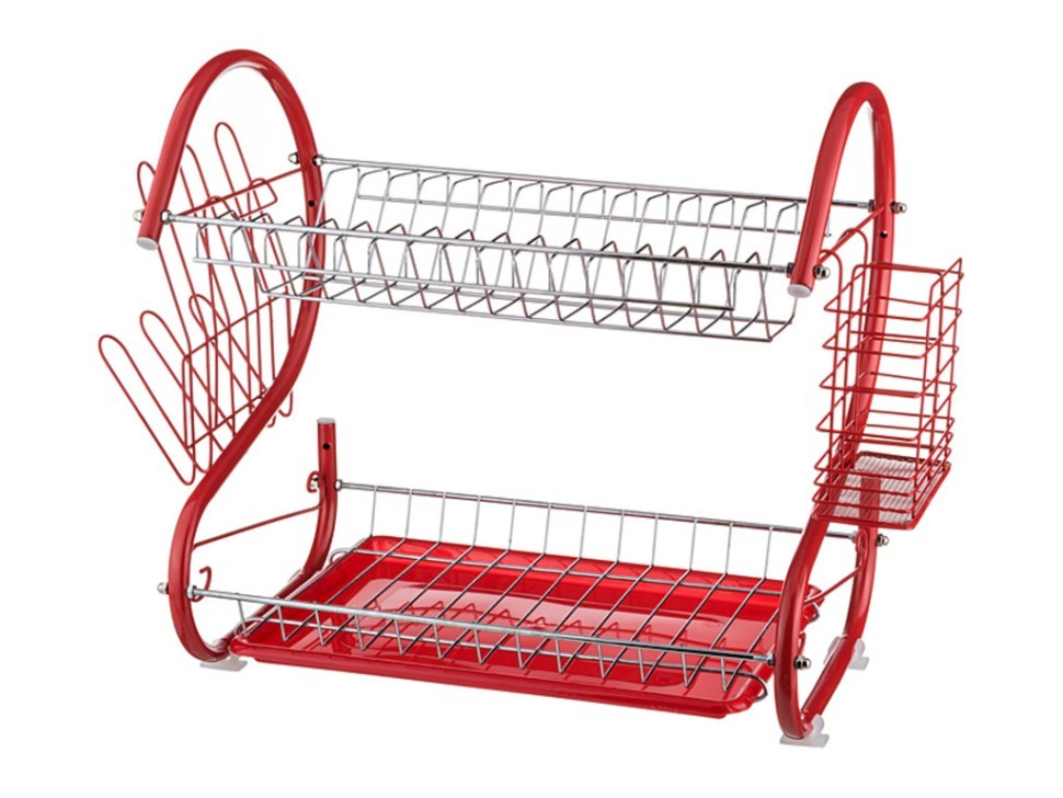 Подставка под посуду agness "red star" пластиковый поддон в комплекте 40*24,5*38 см Agness (917-017)