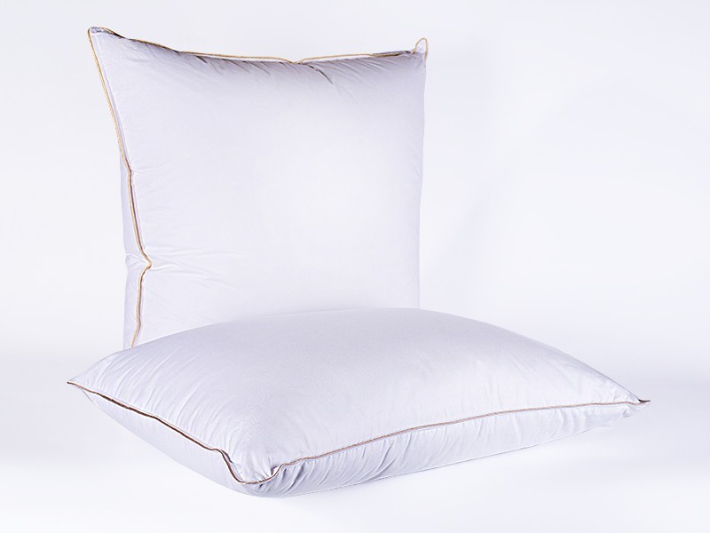 Подушка упругая пуховая Natura Sanat Руженка 70х70, из белого хлопка (100%) Р9-П-5-3 (89236)