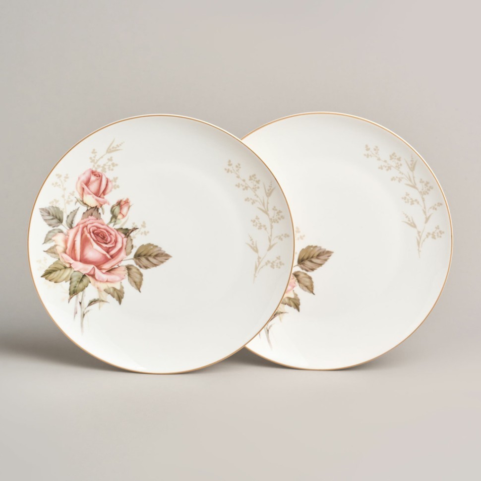 Набор тарелок закусочных lefard "корейская роза" 2 шт. 20,5 см Lefard (590-682)