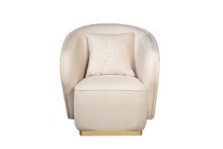 Кресло Olten, велюр кремовый 86*86*90см (без канта) (TT-00014757)