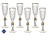 Набор бокалов для шампанского из 6 шт. "pk500" 150 мл. высота=21,5 см. Jihlavske Sklarny Bohemia 1845 (663-060)