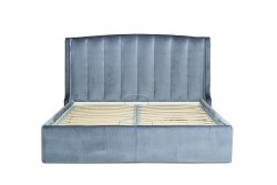 Кровать Odry c подъем.мех.вельвет синий Velv SIN 186*220*120 (TT-00016639)