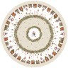 Скатерть  d145 cm круглая, "щелкунчик" цвет: бежевый, tm lefard, полиэстер 100% Lefard (986-002-24)
