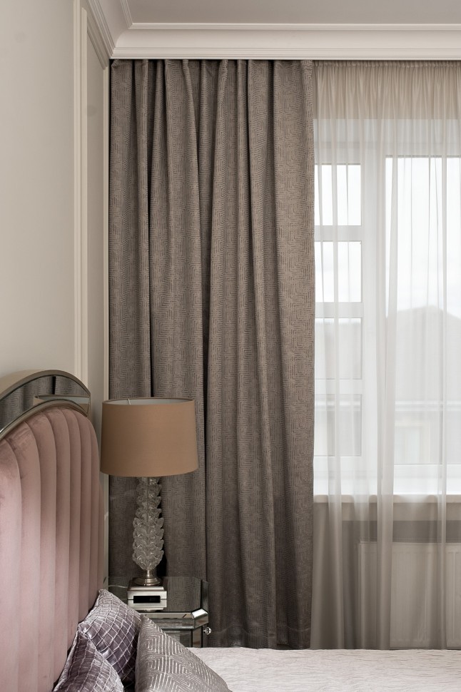 Портьера Gloss беж 275*260 (TT-00016721)