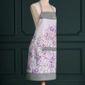 Фартук "ирисы" с карманом, 70х80см, белый, 100% хлопок, твил Lefard (850-743-72)