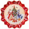 Блюдо lefard "дед мороз и снегурочка" 38 см красное Lefard (85-1735)