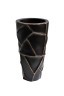 Кашпо d26*48см черное с золотом (TT-00008326)