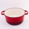 Кастрюля чугун 6,2 л эмаль/покрытие красная Mayer&Boch (40636)