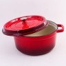 Кастрюля чугун 6,2 л эмаль/покрытие красная Mayer&Boch (40636)