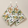 Набор полотенец из 2-х шт "fruit basket",40х60см 100% хлопок,белый,твил Lefard (850-741-63)
