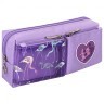 Пенал-косметичка Юнландия 1 отделение 2 карм "Flamingo" фиолетовый 20х6х8 см 270260 (1) (89756)