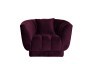Кресло велюр т-фиолетовый с подушкой 108*95*74см - TT-00001404