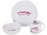 Набор посуды на 1 персону 3 пр.: кружка +блюдце+тарелка 300 мл. высота=8 см. Cesky Porcelan (606-837) 