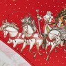 Скатерть овальная "с новым годом" 140х300см ,красный, 100% хлопок,твил пропитка Lefard (850-763-42)