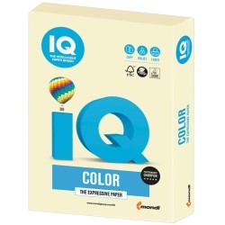 Бумага цветная для принтера IQ Color А4, 160 г/м2, 250 листов, ванильная, BE66 (65421)
