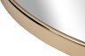 Зеркало на подвесе двойное рама металл. цвет золото d35см (TT-00011216)