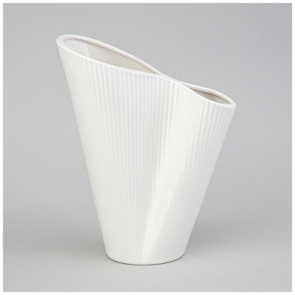 Ваза 17*9.3*21.5см цвет: белый Lefard (374-141)