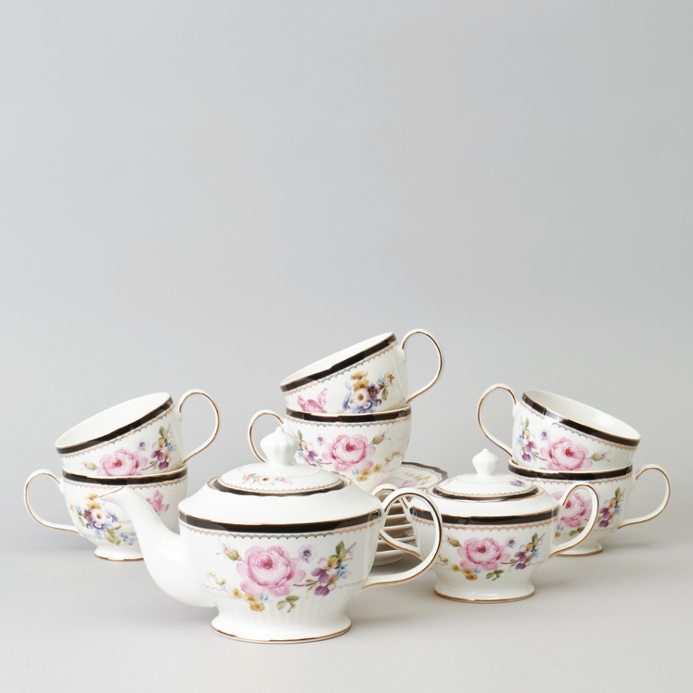 Чайный сервиз lefard "nostalgie" на 6 пер. 14 пр. 900/350/260 мл Lefard (590-662)