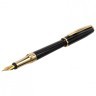 Ручка подарочная перьевая Galant LUDUS корпус черный детали золотистые 143529 (1) (92011)
