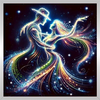 Картина В ТАНЦЕ НЕЖНОСТИ с кристаллами Swarovski (3153)