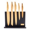 Набор кухонных ножей нерж/ст + подставка дерево 6пр Mayer&Boch (40609)