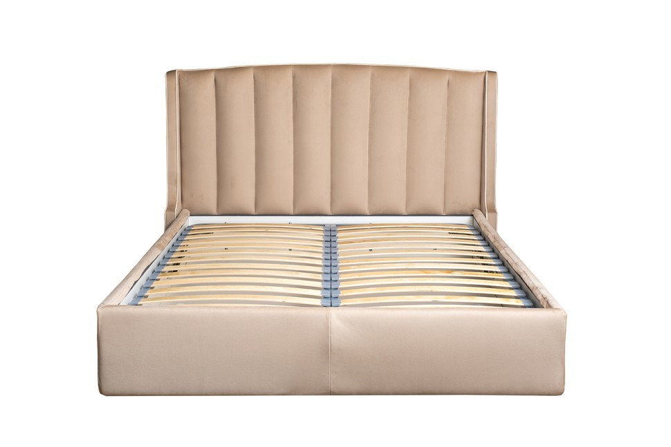 Кровать Odry c подъем.мех. велюр экрю Colt1009 186*220*120 (TT-00015959)