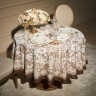 Скатерть круглая " royal garden" 190 см,белый ,100% хлопок ,твил с пропиткой Lefard (850-754-23)
