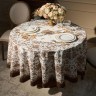 Скатерть круглая "rich garden" 190 см,белый ,100% хлопок ,твил с пропиткой Lefard (850-754-23)