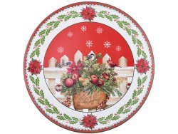 Тарелка для оформления новогодней сервировки"рождественская сказка" диаметр=40 см Lefard (106-528)