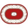Скатерть овальная "щелкунчик"160х220см ,красный, 100% хлопок,твил, пропитка Lefard (850-762-41)