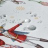 Скатерть овальная "щелкунчик"160х220см ,красный, 100% хлопок,твил, пропитка Lefard (850-762-41)