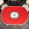 Скатерть овальная "щелкунчик"160х220см ,красный, 100% хлопок,твил, пропитка Lefard (850-762-41)
