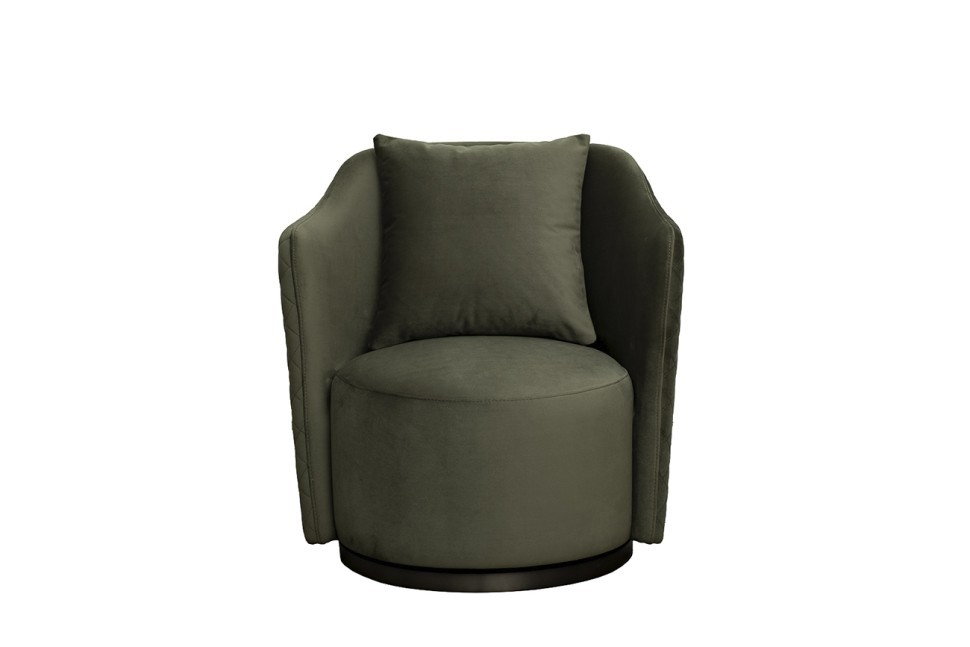 Кресло Verona вращающееся, велюр т.зеленый Colt1011-TZEL/бронза 70*77*80см (TT-00016633)