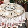 Скатерть  d185 cm круглая, "щелкунчик" цвет: бежевый, tm lefard, полиэстер 100% Lefard (986-002-25)