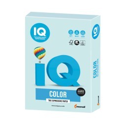Бумага цветная для принтера IQ Color А4, 160 г/м2, 250 листов, светло-голубая, BL29 (65422)