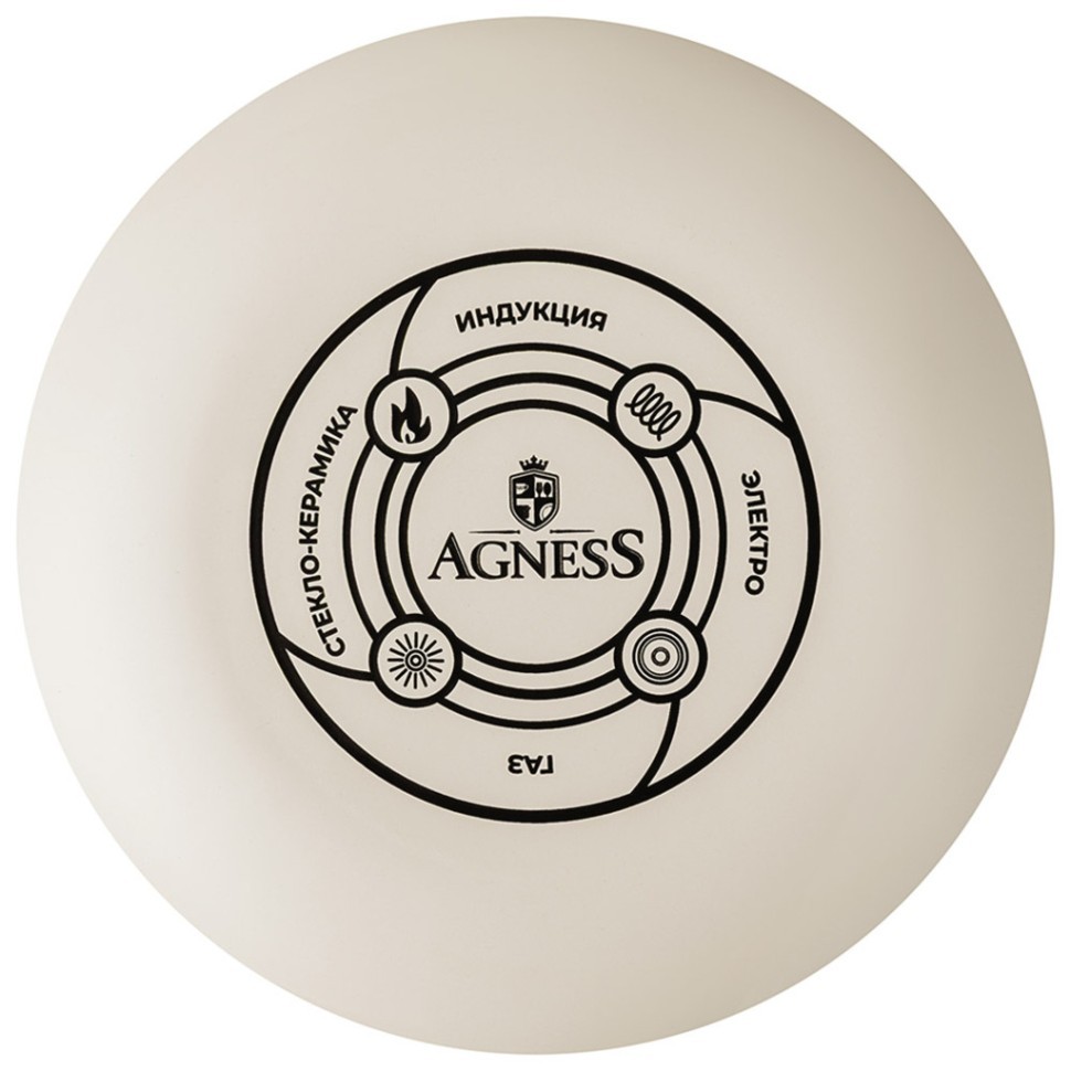 Кастрюля agness эмалированная с эмал.крышкой серия "снегири", 2.0 л, 18*11 см (943-109) 