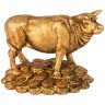 Фигурка корова "к деньгам"  цвет: бронза 6,7*4,5*8,3 см Lefard (117-319)