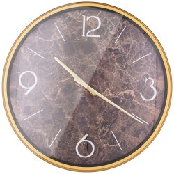 Часы настенные "marble" цвет:коричневый 50,8*50,8*4,5 см Lefard (220-465)