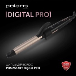 Щипцы для завивки волос POLARIS PHS 2533KT Digital PRO диаметр 25 мм керамика 64476 456739 (1) (94295)