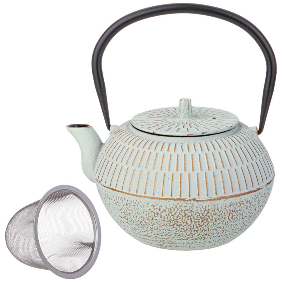 Заварочный чайник чугунный с эмалированным покрытием внутри 1200 мл Lefard (734-1003)