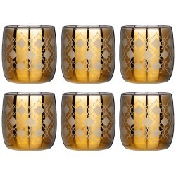 Набор стаканов из 6 шт "бакарра ромб черное золото" 310 мл Акционерное Общество (194-631)