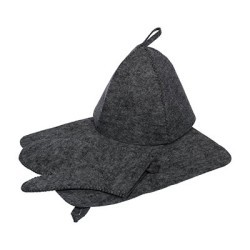 Набор для бани Hot Pot (шапка, коврик, рукавица) 41184 (62966)