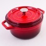 Кастрюля чугун 2,6 л эмаль/покрытие красная Mayer&Boch (40627)