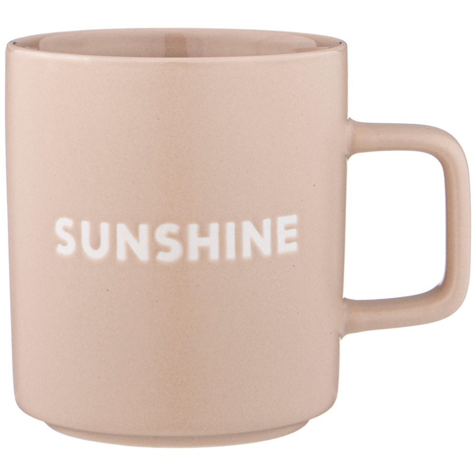 Кружка бежевая 400 мл 12*9*10см Lefard (756-393)